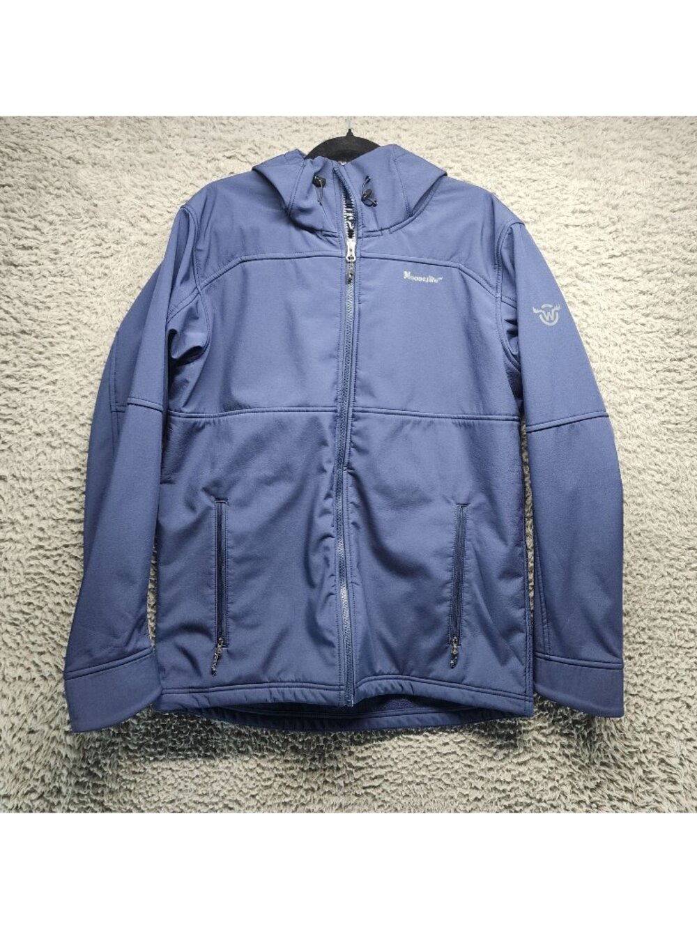 Moosejaw Mens Medium Recycled Polyester Hooded Jacket Gorpcorp Softshell